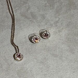 Givenchy gold and Pink Jewelry Set